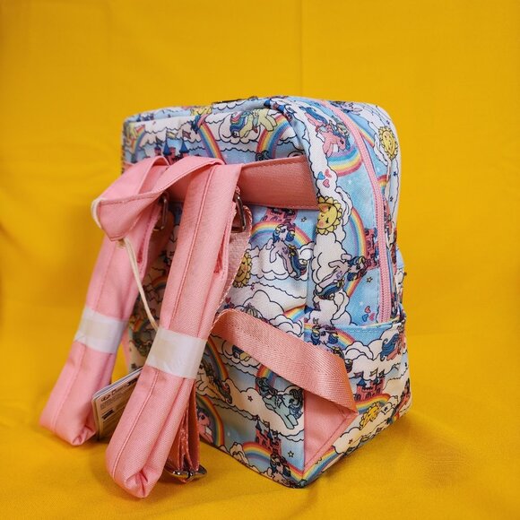 Loungefly My Little Pony Sky Scene AOP Nylon Square Mini Backpack NEW - Picture 5 of 11